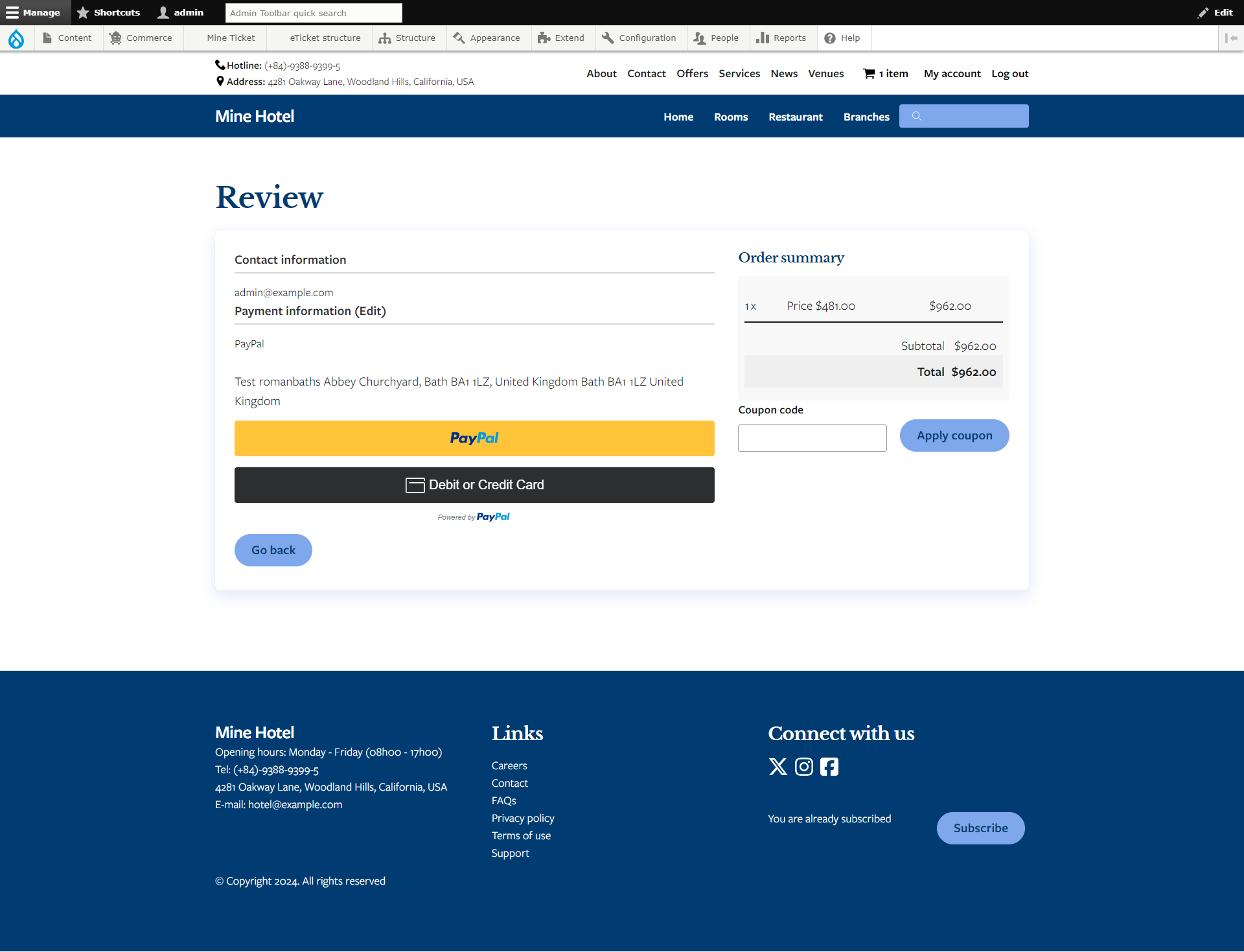 Payment Paypal Review